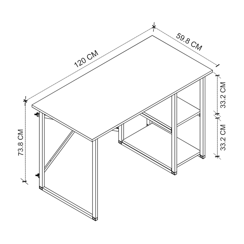 Γραφείο εργασίας Odeon Megapap χρώμα rustic καρυδί 120x59,8x73,8εκ. Γραφείο εργασίας Odeon Megapap χρώμα rustic καρυδί 120x59,8x73,8εκ.