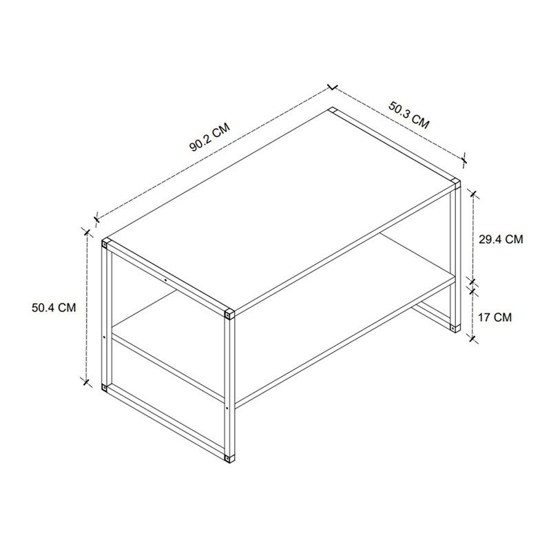 Τραπεζάκι σαλονιού Giza Megapap χρώμα rustic καρυδί 90,2x50,3x50,4εκ. Τραπεζάκι σαλονιού Giza Megapap χρώμα rustic καρυδί 90,2x50,3x50,4εκ.