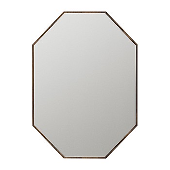 Καθρέπτης τοίχου Ursula Μegapap χρώμα καρυδί 45x2x70εκ.