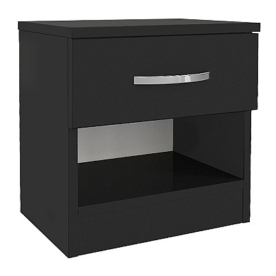 Κομοδίνο Lube Megapap χρώμα μαύρο 40x28,2x40εκ. Κομοδίνο Lube Megapap χρώμα μαύρο 40x28,2x40εκ.