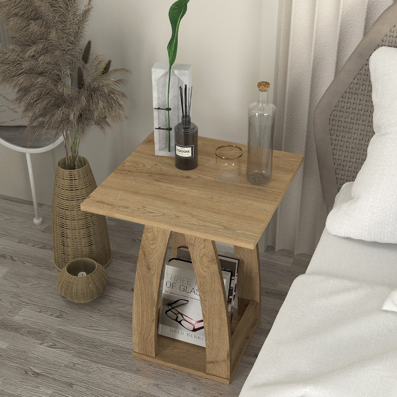 Τραπεζάκι βοηθητικό - Κομοδίνο Deros Megapap χρώμα sepet oak 45x45x56εκ. Τραπεζάκι βοηθητικό - Κομοδίνο Deros Megapap χρώμα sepet oak 45x45x56εκ.