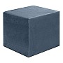 Σκαμπώ April Megapap βελούδινο χρώμα ανθρακί 40x40x40εκ.