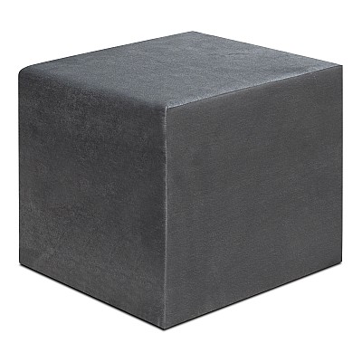 Σκαμπώ April Megapap βελούδινο χρώμα γκρι 40x40x40εκ. Σκαμπώ April Megapap βελούδινο χρώμα γκρι 40x40x40εκ.