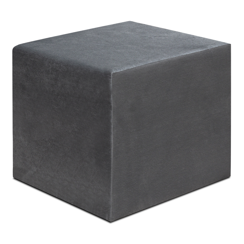 Σκαμπώ April Megapap βελούδινο χρώμα γκρι 40x40x40εκ. Σκαμπώ April Megapap βελούδινο χρώμα γκρι 40x40x40εκ.