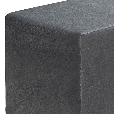 Σκαμπώ April Megapap βελούδινο χρώμα γκρι 40x40x40εκ. Σκαμπώ April Megapap βελούδινο χρώμα γκρι 40x40x40εκ.