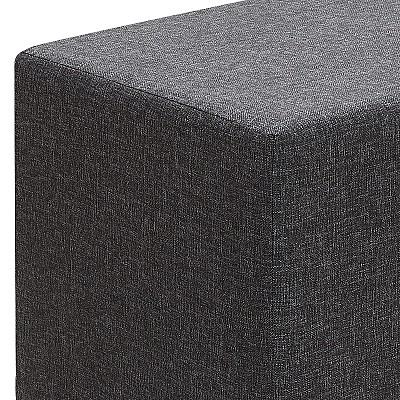 Σκαμπώ Linda Megapap υφασμάτινο χρώμα ανθρακί 40x40x40εκ. Σκαμπώ Linda Megapap υφασμάτινο χρώμα ανθρακί 40x40x40εκ.