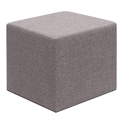 Σκαμπώ Linda Megapap υφασμάτινο χρώμα καφέ 40x40x40εκ. Σκαμπώ Linda Megapap υφασμάτινο χρώμα καφέ 40x40x40εκ.
