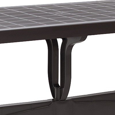 Τραπέζι πολυπροπυλενίου Callan Megapap χρώμα καφέ 140x80x73εκ. Τραπέζι πολυπροπυλενίου Callan Megapap χρώμα καφέ 140x80x73εκ.