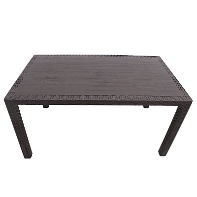 Τραπέζι πολυπροπυλενίου Kalan Megapap χρώμα καφέ 150x90x75εκ. Τραπέζι πολυπροπυλενίου Kalan Megapap χρώμα καφέ 150x90x75εκ.