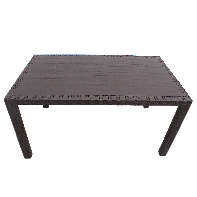 Τραπέζι πολυπροπυλενίου Kalan Megapap χρώμα καφέ 150x90x75εκ. Τραπέζι πολυπροπυλενίου Kalan Megapap χρώμα καφέ 150x90x75εκ.