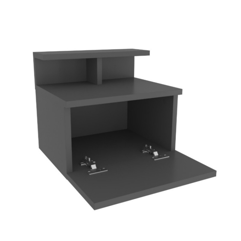 Κομοδίνο επιτοίχιο Arsen Megapap χρώμα ανθρακί 39,8x31,9x35εκ. Κομοδίνο επιτοίχιο Arsen Megapap χρώμα ανθρακί 39,8x31,9x35εκ.