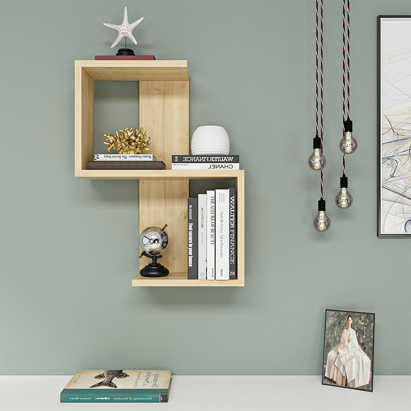 Ραφιέρα τοίχου Octa Megapap χρώμα sapphire oak 45x16,4x60εκ. Ραφιέρα τοίχου Octa Megapap χρώμα sapphire oak 45x16,4x60εκ.