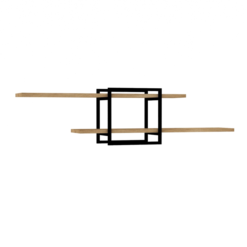 Ραφιέρα τοίχου Mone Megapap χρώμα sapphire oak - μαύρο 120x18x30εκ. Ραφιέρα τοίχου Mone Megapap χρώμα sapphire oak - μαύρο 120x18x30εκ.