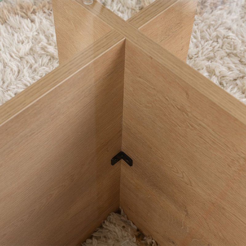 Τραπεζάκι σαλονιού Vetrino Megapap γυάλινο χρώμα honey oak 105x65x40εκ. Τραπεζάκι σαλονιού Vetrino Megapap γυάλινο χρώμα honey oak 105x65x40εκ.