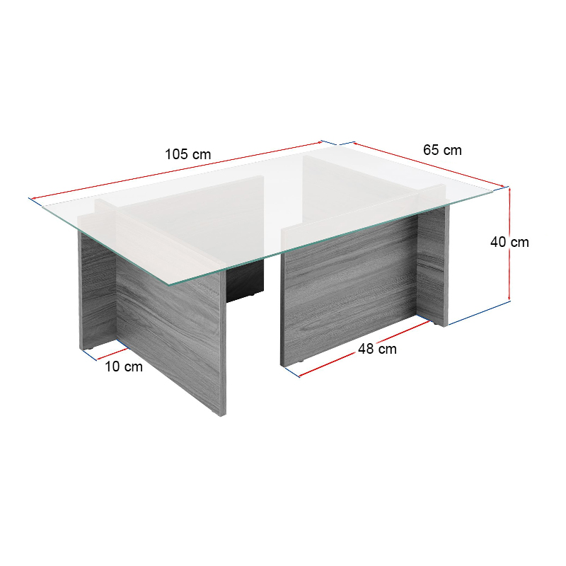 Τραπεζάκι σαλονιού Vetrino Megapap γυάλινο χρώμα honey oak 105x65x40εκ. Τραπεζάκι σαλονιού Vetrino Megapap γυάλινο χρώμα honey oak 105x65x40εκ.