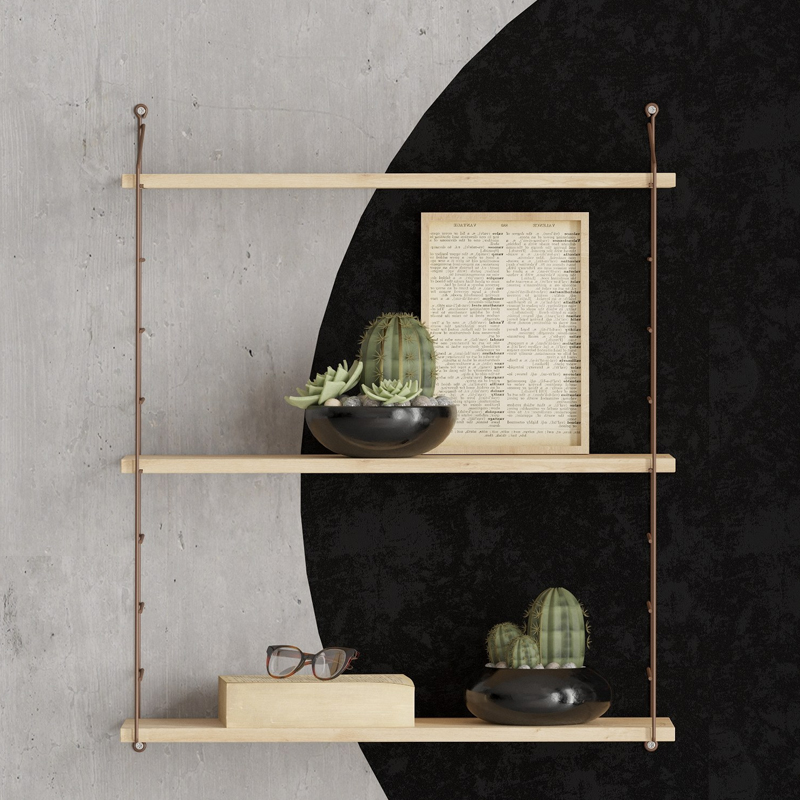 Ραφιέρα τοίχου Armoni Megapap χρώμα sapphire oak - καφέ μέταλλο 72x20x85εκ. Ραφιέρα τοίχου Armoni Megapap χρώμα sapphire oak - καφέ μέταλλο 72x20x85εκ.