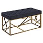 xΡΥΣΟ ΜΕΤΑΛΛΙΚΟ ΣΚΑΜΠΟ GEOMETRICAL 97x44x48ΕΚ