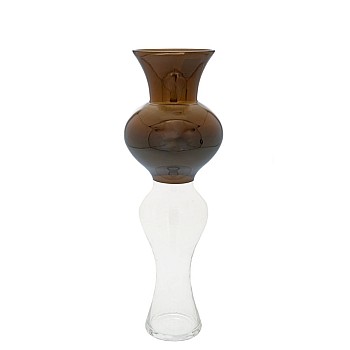 SMOKY BROWN ΓΥΑΛΙΝΟ ΒΑΖΟ 17x50ΕΚ