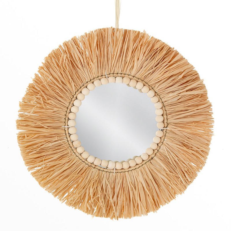 BOHO ΚΑΘΡΕΠΤΗΣ ΜΕ RAFFIA Φ40ΕΚ BOHO ΚΑΘΡΕΠΤΗΣ ΜΕ RAFFIA Φ40ΕΚ