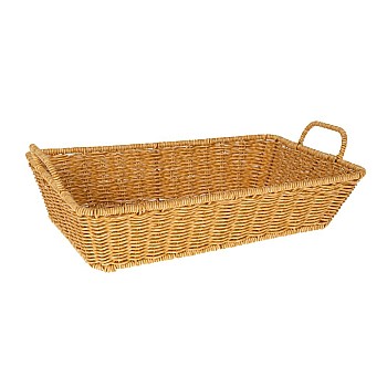 ΠΑΝΕΡΙ ΚΡΕΜ RATTAN ΟΡΘΟΓΩΝΙΟ Ι 37x27x8,5 12ΕΚ