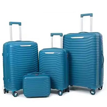 ΣΕΤ 4 ΜΠΛΕ ΒΑΛΙΤΣΑ ΜΕ 4ΡΟΔΕΣ 74x50x30 65x44x27 55x38x23 25x32x16ΕΚ
