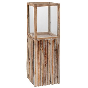 ΑΝΟΙxΤΟ ΚΑΦΕ ΞΥΛΙΝΟ ΦΑΝΑΡΙ ΔΑΠΕΔΟΥ 14,5x14,5x31,5ΕΚ